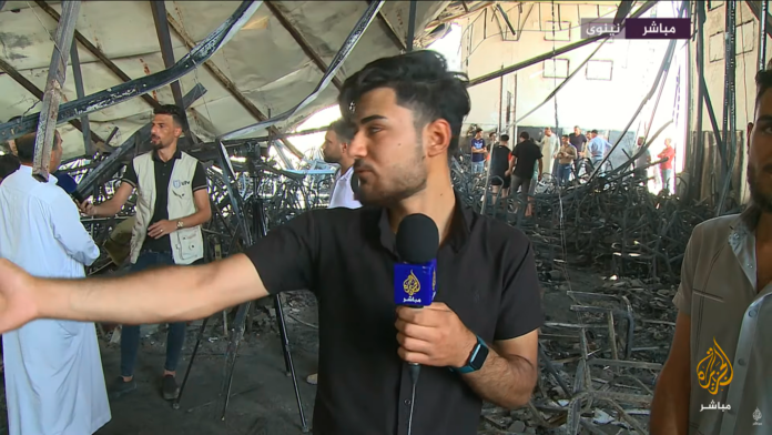 Сухтор дар толори арӯсӣ дар Ироқ